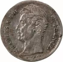 Pi&egrave;ce Francia 01-avr franc Argento Charles X 1829