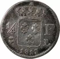 Pi&egrave;ce Francia 01-avr franc Plata Louis XVIII 1817 L Bayonne