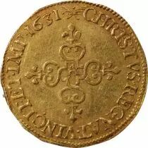 Pi&egrave;ce Francia 1 ecu d\'or Oro Louis XIII 1631 A Paris
