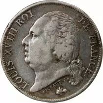 Pi&egrave;ce Francia 1 franc Argento Louis XVIII 1816 A Paris