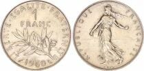 Pi&egrave;ce Francia 1 franc Plata 1960 A Paris