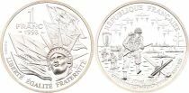 Pi&egrave;ce Francia 1 franc Plata 1993 A Paris