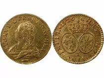 Pi&egrave;ce Francia 1 louis d\'or Oro Louis XV 1726 X Amiens