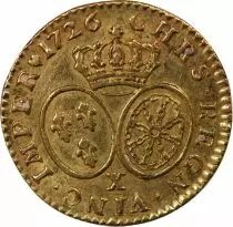 Pi&egrave;ce Francia 1 louis d\'or Oro Louis XV 1726 X Amiens