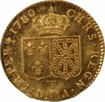 Pi&egrave;ce Francia 1 louis d\'or Oro Louis XVI 1786 T Nantes