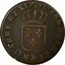 Pi&egrave;ce Francia 1 sol Rame Louis XVI 1791 R Orl&eacute;ans