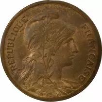 Pi&egrave;ce Francia 10 centimes Bronzo 1916 AI Madrid