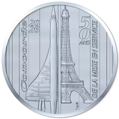 Pi�ce Francia 10 euros Plata 2026