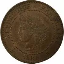 Pi&egrave;ce Francia 2 centimes Bronce 1888 A Paris