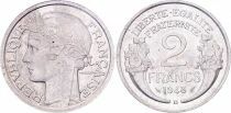 Pi&egrave;ce Francia 2 francs Alluminio 1948 B Beaumont - Le Roger