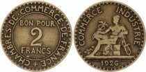 Pi&egrave;ce Francia 2 francs Bronzo-Alluminio 1926 A Paris