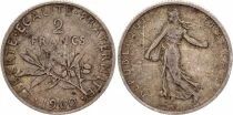 Pi&egrave;ce Francia 2 francs Plata 1900 A Paris