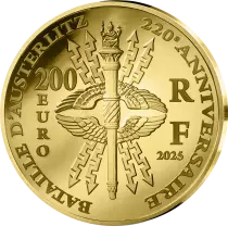 Pi&egrave;ce Francia 200 euros Oro Napol&eacute;on Ier, Empereur de France, Roi d\'Italie 2025