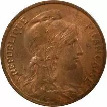 Pi&egrave;ce Francia 5 centimes Bronce 1915 A Paris