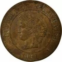 Pi&egrave;ce Francia 5 centimes Bronzo 1897 A Paris