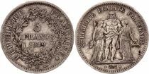 Pi&egrave;ce Francia 5 francs Argento 1849 BB Strasbourg