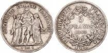Pi&egrave;ce Francia 5 francs Argento 1849 K Bordeaux