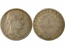 Pi&egrave;ce Francia 5 francs Plata   Napol&eacute;on Ier, Empereur de France, Roi d\'Italie 1809 A - Paris