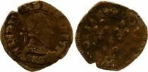 Pi&egrave;ce Francia double tournois Rame Henri III 1588