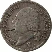 Pi&egrave;ce Frankreich 01-avr franc Silber Louis XVIII 1822 W Lille