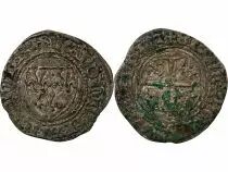 Pi&egrave;ce Frankreich 1 Billon Charles VI 1417 G Poitiers