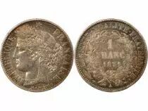 Pi&egrave;ce Frankreich 1 franc Silber 1851 A Paris