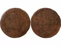 Pi&egrave;ce Frankreich 1 liard Kupfer Louis XIV 1655-1658 Vimy