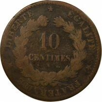 Pi&egrave;ce Frankreich 10 centimes Bronze 1871 K Bordeaux