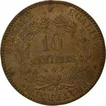 Pi&egrave;ce Frankreich 10 centimes Bronze 1897 A Paris