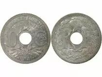 Pi&egrave;ce Frankreich 10 centimes Zinc 1941 A Paris