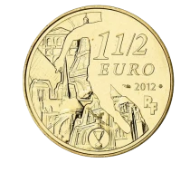 Pi&egrave;ce Frankreich 1.5 euro Or nordique 2012 A Paris