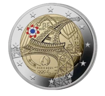 Pi�ce Frankreich 2 euro Bimetal 2024 A Paris