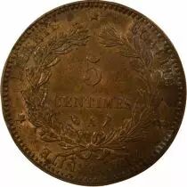 Pi&egrave;ce Frankreich 5 centimes Bronze 1897 A Paris