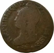 Pi&egrave;ce Frankreich 5 centimes Kupfer L\'AN 8 BB Strasbourg