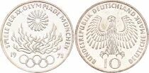 Pi&egrave;ce Germania (Repubblica Federale) 10 deutsche mark Argento 1972 F Stuttgart