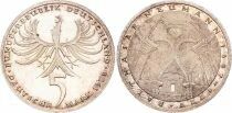 Pi&egrave;ce Germania (Repubblica Federale) 5 deutsche mark Argento 1978 F Stuttgart