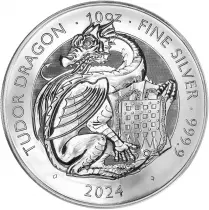 Pi&egrave;ce Grande Bretagne 10 pounds Argento 2024