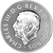 Pi&egrave;ce Grande Bretagne 10 pounds Plata 2024