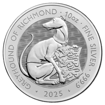 Pi�ce Grande Bretagne 10 pounds Silver 2025