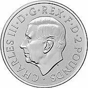 Pi&egrave;ce Grande Bretagne 2 pounds Plata 2025