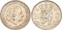 Pi&egrave;ce Holanda 2.5 gulden Plata Juliana 1961 Utrecht