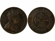 Pi&egrave;ce Hongkong 1 cent Bronze Edouard VII, Roi de Grande Bretagne, Empereur des Indes 1904 H Heaton