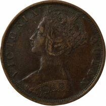Pi&egrave;ce Hongkong 1 cent Bronze Victoria, Reine 1901 H Heaton