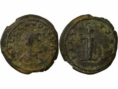 Pi�ce Imperio Romano 1 antoninien Cobre-Plata   Claude II le Gothique 268-270 R Rome
