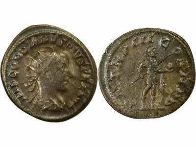 Pi�ce Imperio Romano 1 antoninien Cobre-Plata   Gordien III 240 R Rome