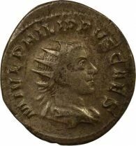 Pi&egrave;ce Imperio Romano 1 antoninien Rame-Argento   Philippe II 246 R Rome