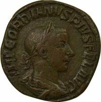 Pi&egrave;ce Imperio Romano 1 sesterce Rame   Gordien III 243 R Rome