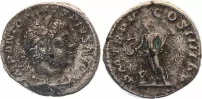 Pi�ce Imperio Romano denier Argento 220