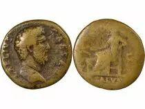 Pi&egrave;ce Imperio Romano Sesterce Ottone A&eacute;lius 137 R Rome