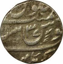 Pi&egrave;ce India 1 roupie Plata   Aurangzeb Alamgir I An 37 (1693) Akbarnagar